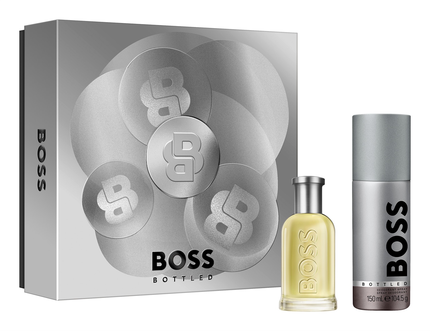 Hugo Boss Cofanetto Regalo BOSS Bottled Eau de Toilette 50 ml Deodorante Spray 150 ml - Fragranza Maschile Fresca con Note Fruttate e Legnose