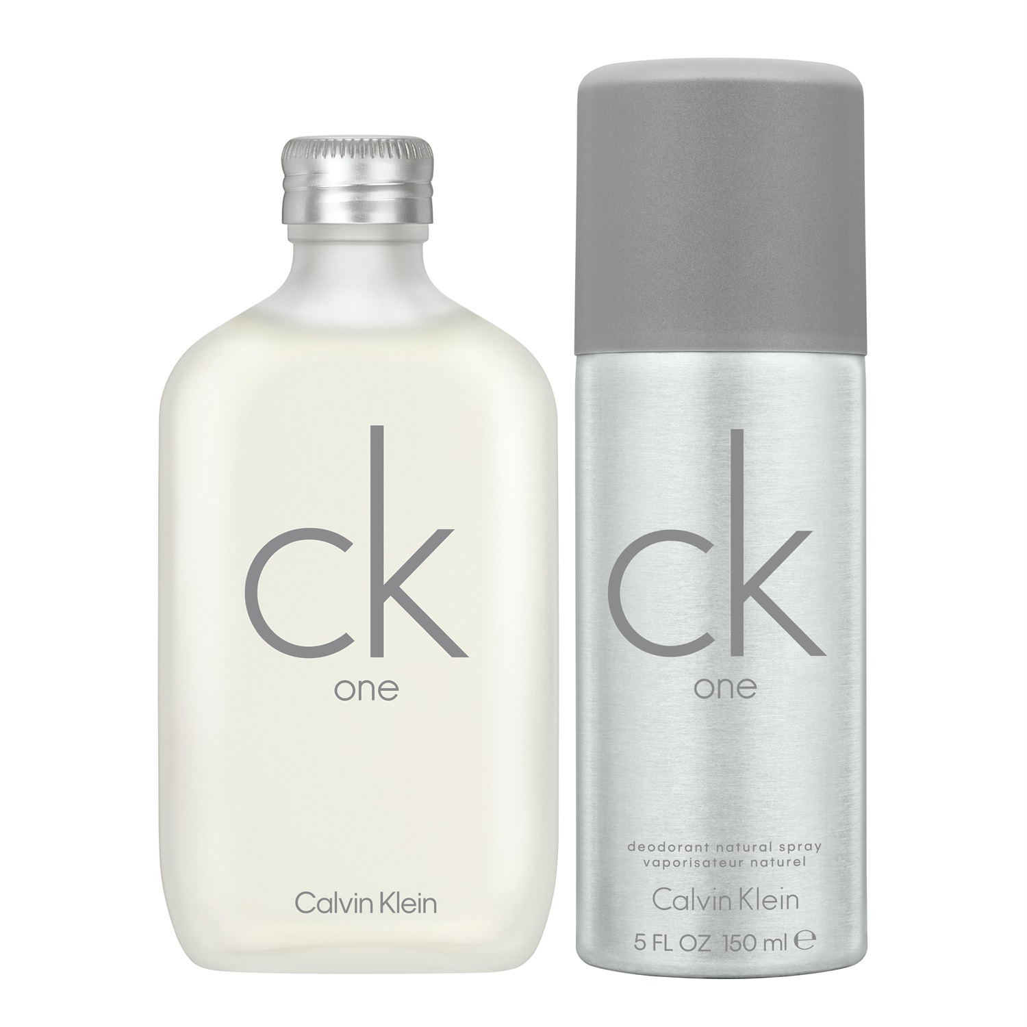 Calvin Klein CK One Cofanetto Regalo - Eau de Toilette 100 ml e Deodorante Spray 150 ml, profumo unisex con note di tè verde e bergamotto