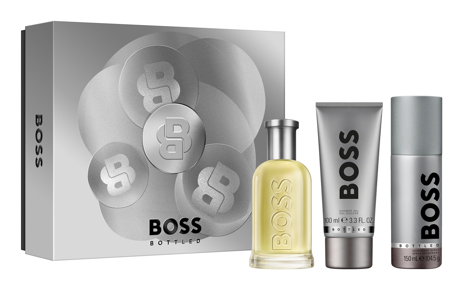 HUGO BOSS Boss Bottled Eau De Toilette 100 ml - Cofanetto Regalo per Uomo con Fragranza Elegante