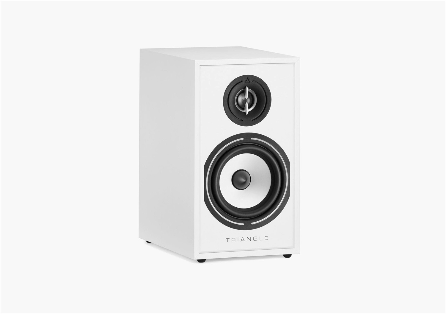 Triangle Borea BR02 Coppia Diffusori da Scaffale 2 Vie Bianchi con Tweeter in Seta e Midrange da 13 cm