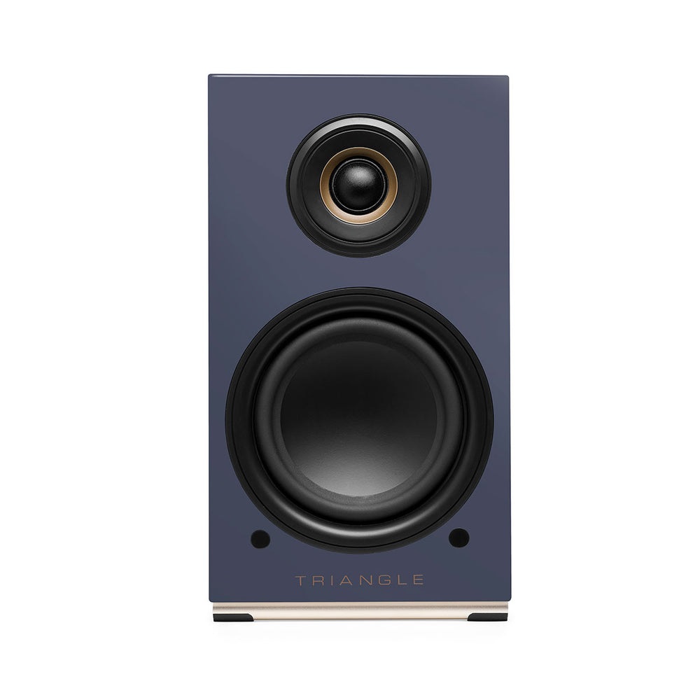 Triangle AIO TWIN - Diffusori attivi Bluetooth e Wi-Fi 2x50W, Audio HD, Ingressi PHONO e TV ottica, Coppia, Disponibili in Nero, Blu, Grigio lino e Purple