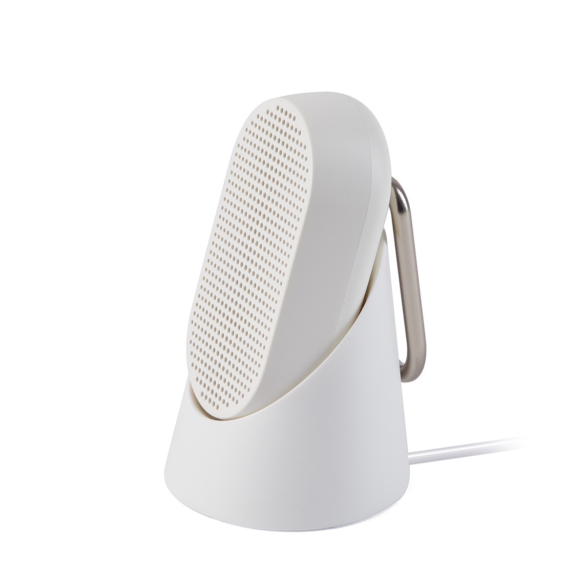 Lexon Mino T - Altoparlante Bluetooth® impermeabile Bianco opaco con moschettone integrato