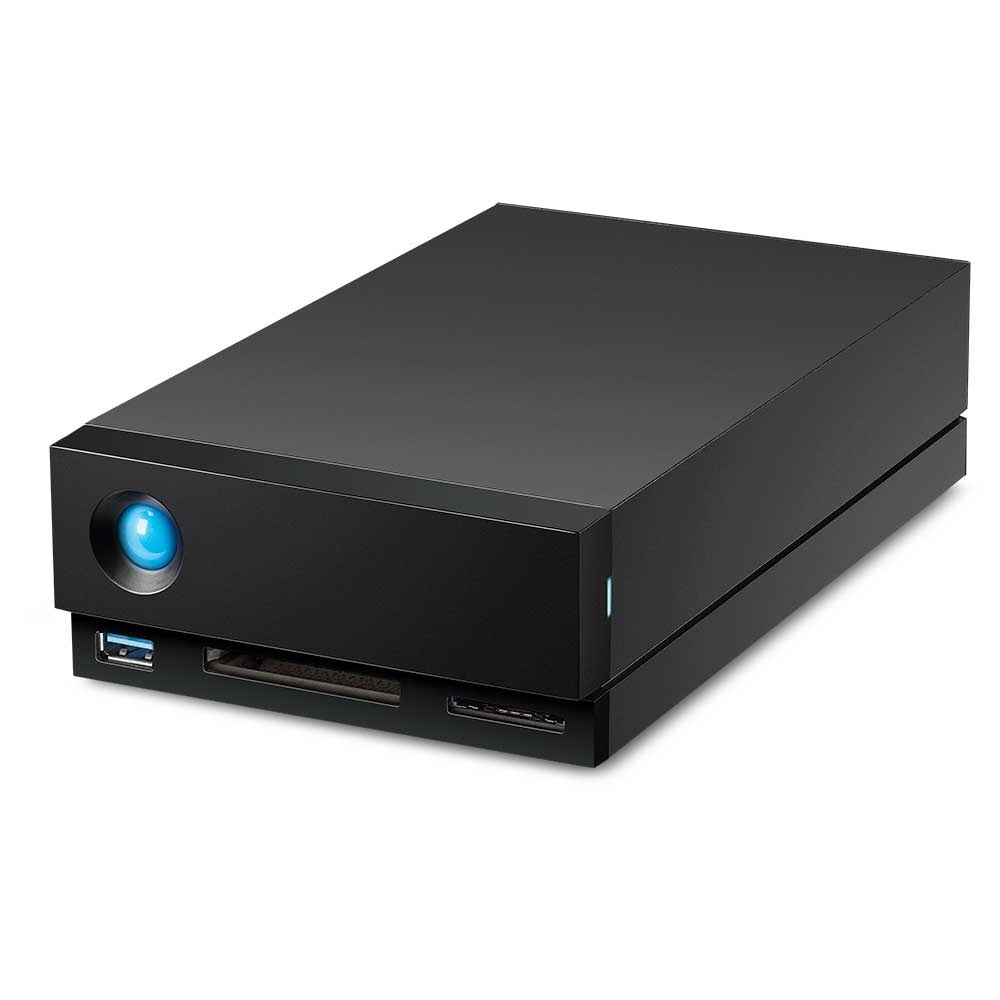 LaCie 1big Dock HDD Esterno 16 TB, 7200 RPM, Thunderbolt 3 e USB 3.2 Gen 1, Nero, con 5 anni di Data Rescue Service