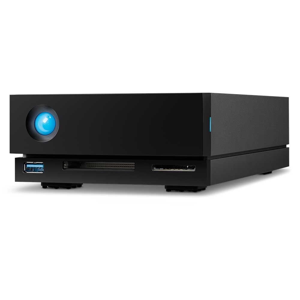 LaCie 1big Dock HDD Esterno 16 TB, 7200 RPM, Thunderbolt 3 e USB 3.2 Gen 1, Nero, con 5 anni di Data Rescue Service