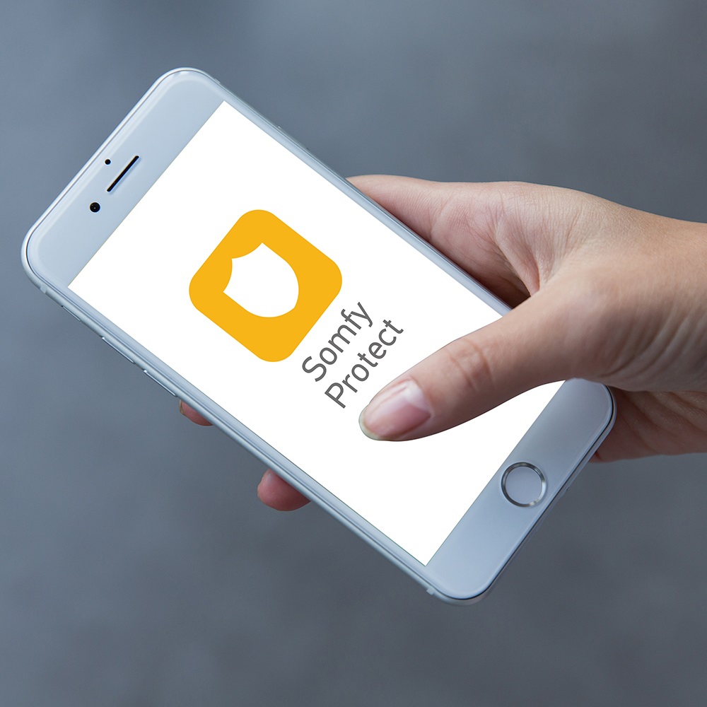 Somfy 2401490 Rivelatore di Movimento da Interno per Animali Domestici - Wireless, Angolo di Visione 130°, Portata 7 m, Attivazione Allarme e Notifiche Smartphone, Bianco