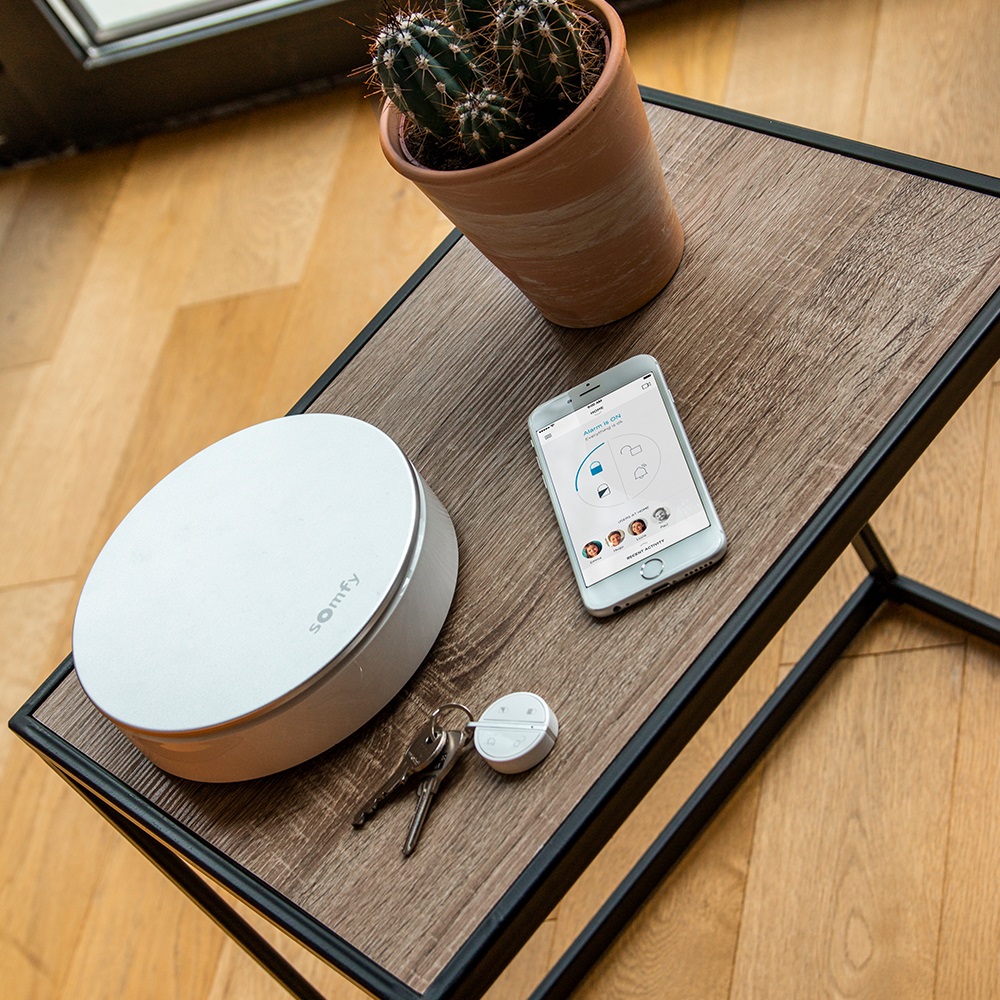 Somfy 2401494 - Sirena Interna Wireless Antifurto, 110 dB, Compatibile con Somfy Protect e Home Alarm, Bianco