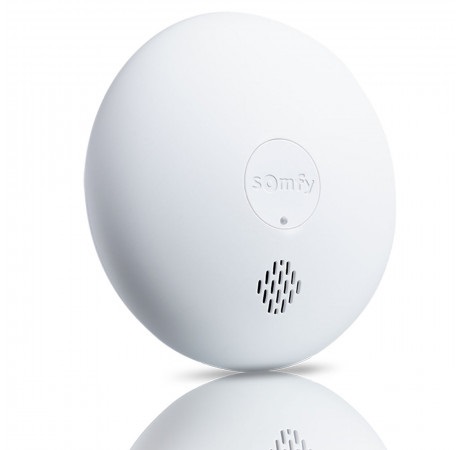 Somfy Protect Rilevatore di Fumo Ottico Interconnesso Wireless con Sirena da 85dB