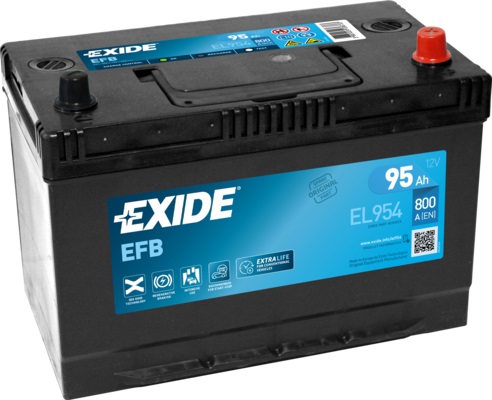 Exide Technologies EFB EL954 - Batteria per auto 95 Ah 800 A 12 V Tecnologia EFB