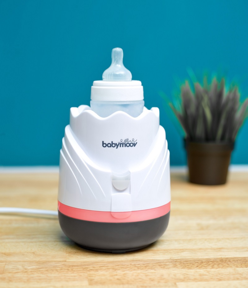 Babymoov Scaldabiberon Tulipano A002027 - Bianco/Grigio con Spegnimento Automatico e Allarme Visivo