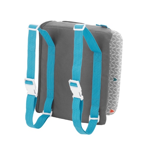Badabulle Rialzo Sedia per Bambini Yummy Travel B009408 - Universale, Fissaggio con Cinghie, Cintura di Sicurezza a 3 Punti, 30 x 13 x 24 cm