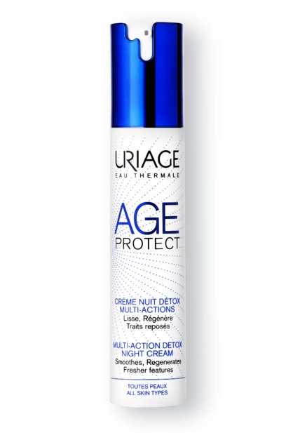 Uriage Age Protect Crema da Notte Detox Multi-Azione 40 ml per Tutti i Tipi di Pelle