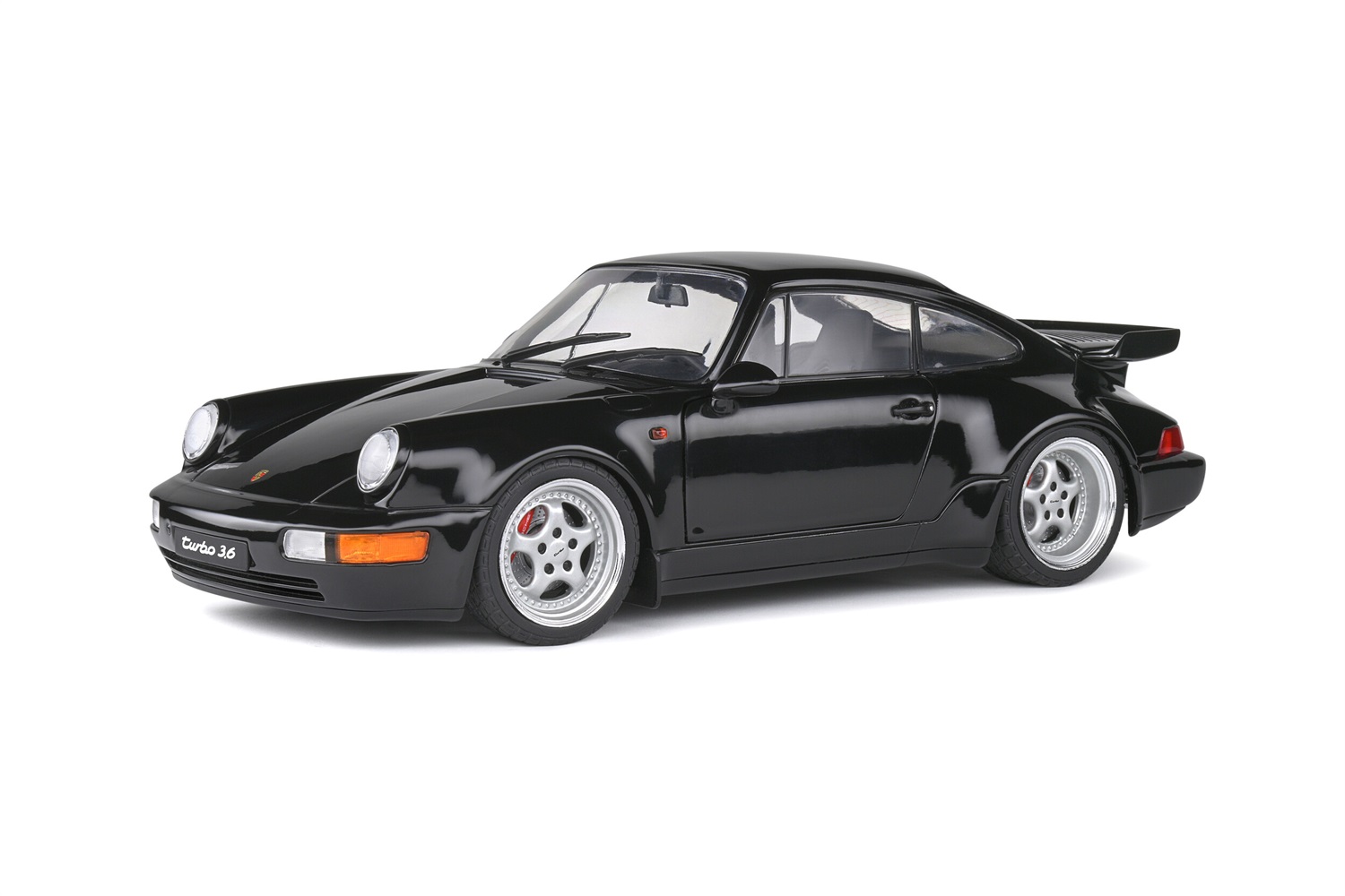 Porsche 964 Turbo Nero 1:18 - Auto in miniatura da collezione Die Cast