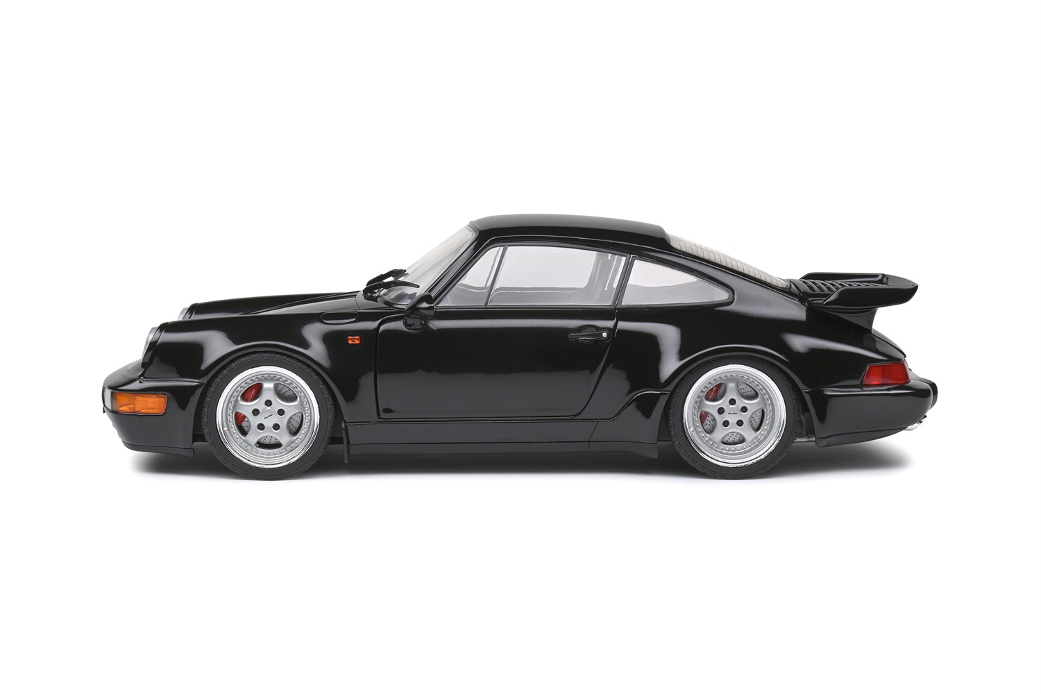 Porsche 964 Turbo Nero 1:18 - Auto in miniatura da collezione Die Cast
