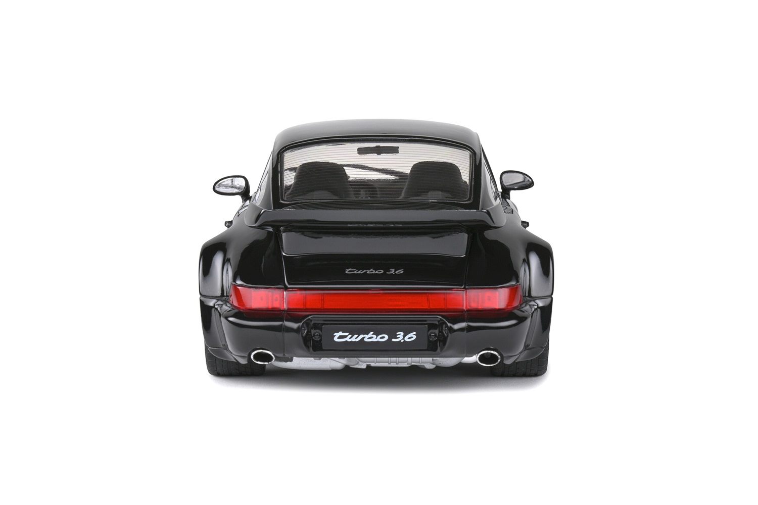 Porsche 964 Turbo Nero 1:18 - Auto in miniatura da collezione Die Cast