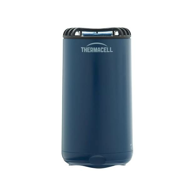 Thermacell Mini Halo Repellente per Insetti da Esterno - Protezione Efficace fino a 21 m², Inodore, Include 1 Cartuccia e 3 Piastrine, Blu Navy