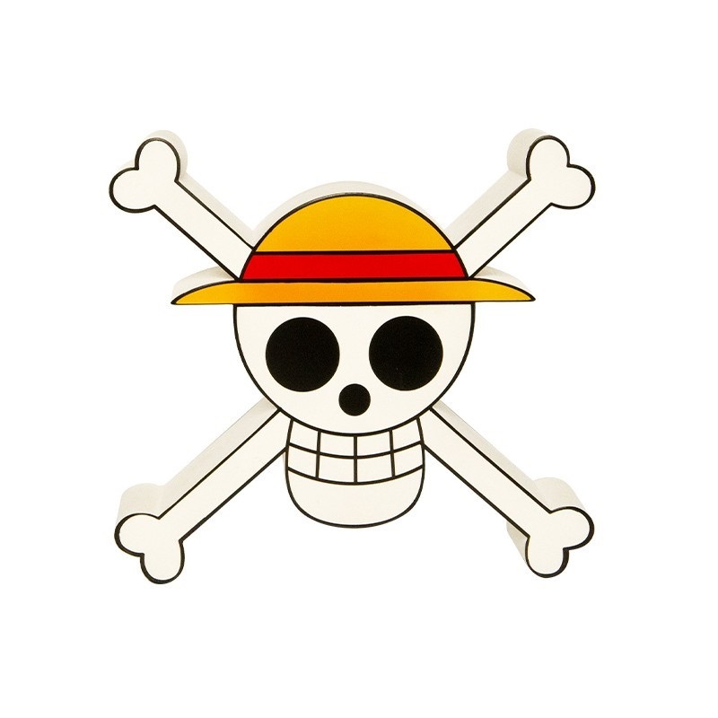 ABYstyle Lampada LED Portatile One Piece Skull - ABYLIG015, Fissabile a Parete, 20x6x21 cm
