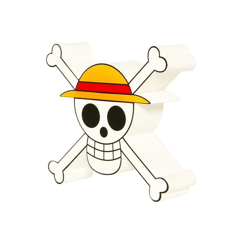 ABYstyle Lampada LED Portatile One Piece Skull - ABYLIG015, Fissabile a Parete, 20x6x21 cm