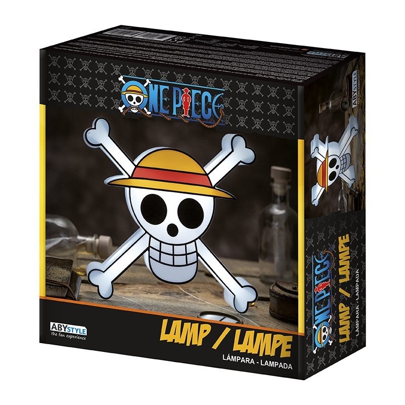 ABYstyle Lampada LED Portatile One Piece Skull - ABYLIG015, Fissabile a Parete, 20x6x21 cm