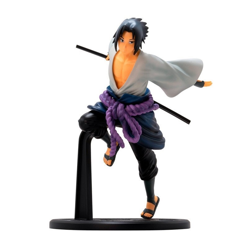 ABYstyle Naruto Shippuden Action Figure Sasuke 1:10 Scale in PVC - 17 cm, Confezione Regalo