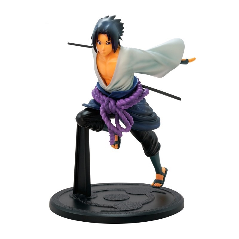 ABYstyle Naruto Shippuden Action Figure Sasuke 1:10 Scale in PVC - 17 cm, Confezione Regalo
