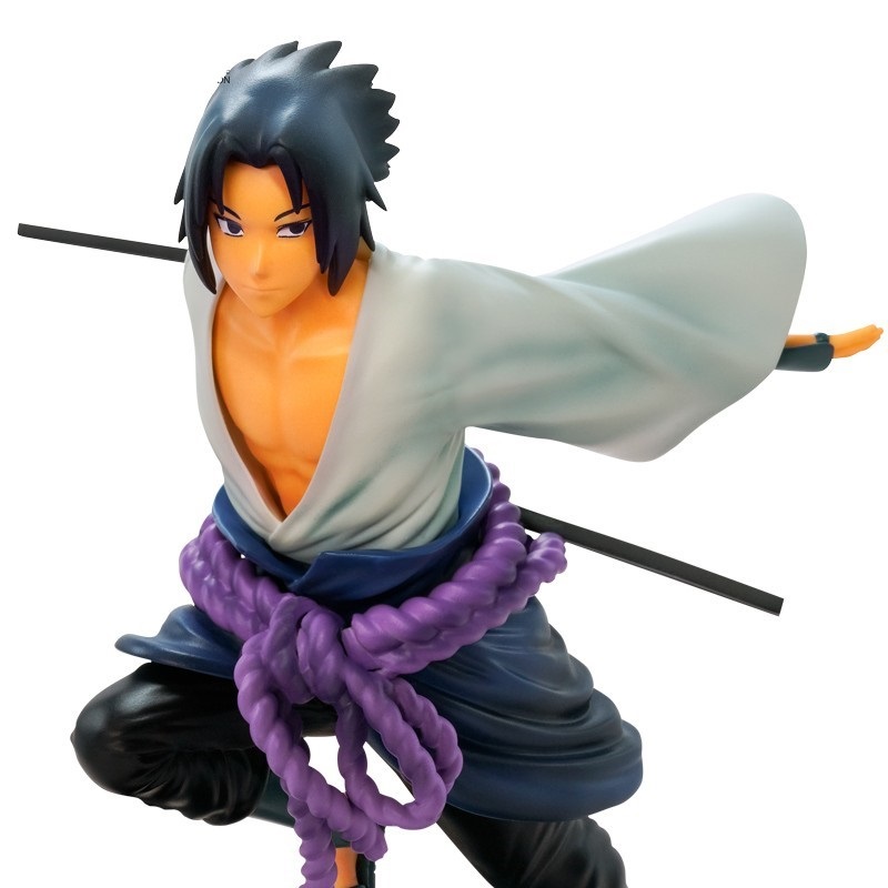 ABYstyle Naruto Shippuden Action Figure Sasuke 1:10 Scale in PVC - 17 cm, Confezione Regalo