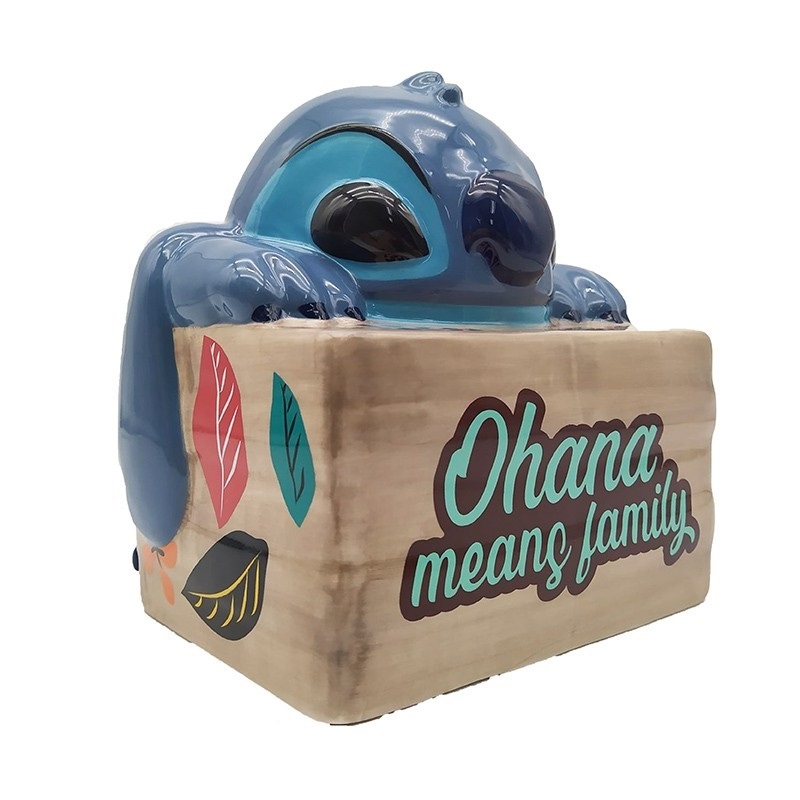 ABYstyle Biscottiera in Ceramica Disney Lilo & Stitch - Ohana con Alta Capacità