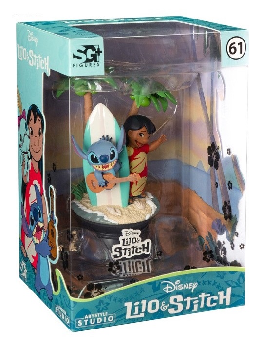 ABYstyle ABYFIG062 Modellino da Azione e da Collezione - Disney Lilo & Stitch Surfboard - Statua 17cm