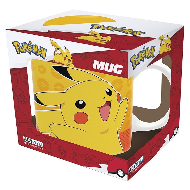 ABYstyle POKEMON - Tazza in ceramica da 320 ml, design cartone animato sottile, 100% ufficiale, adatta per microonde e lavastoviglie