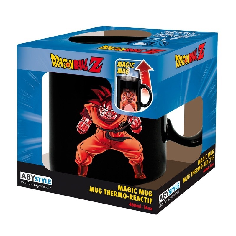 ABYstyle Tazza Termoreattiva Dragon Ball Z - Goku, 460 ml, Cambia Colore con il Calore