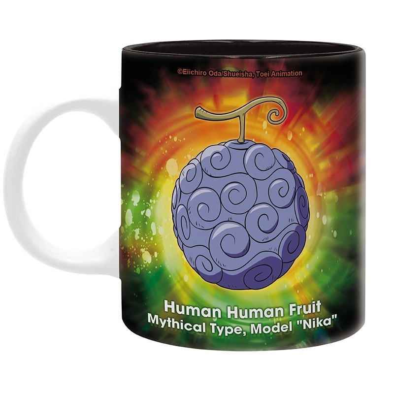 ABYstyle Tazza One Piece Luffy Nika in Ceramica - Capacità 320 ml, Adatta per Microonde e Lavastoviglie