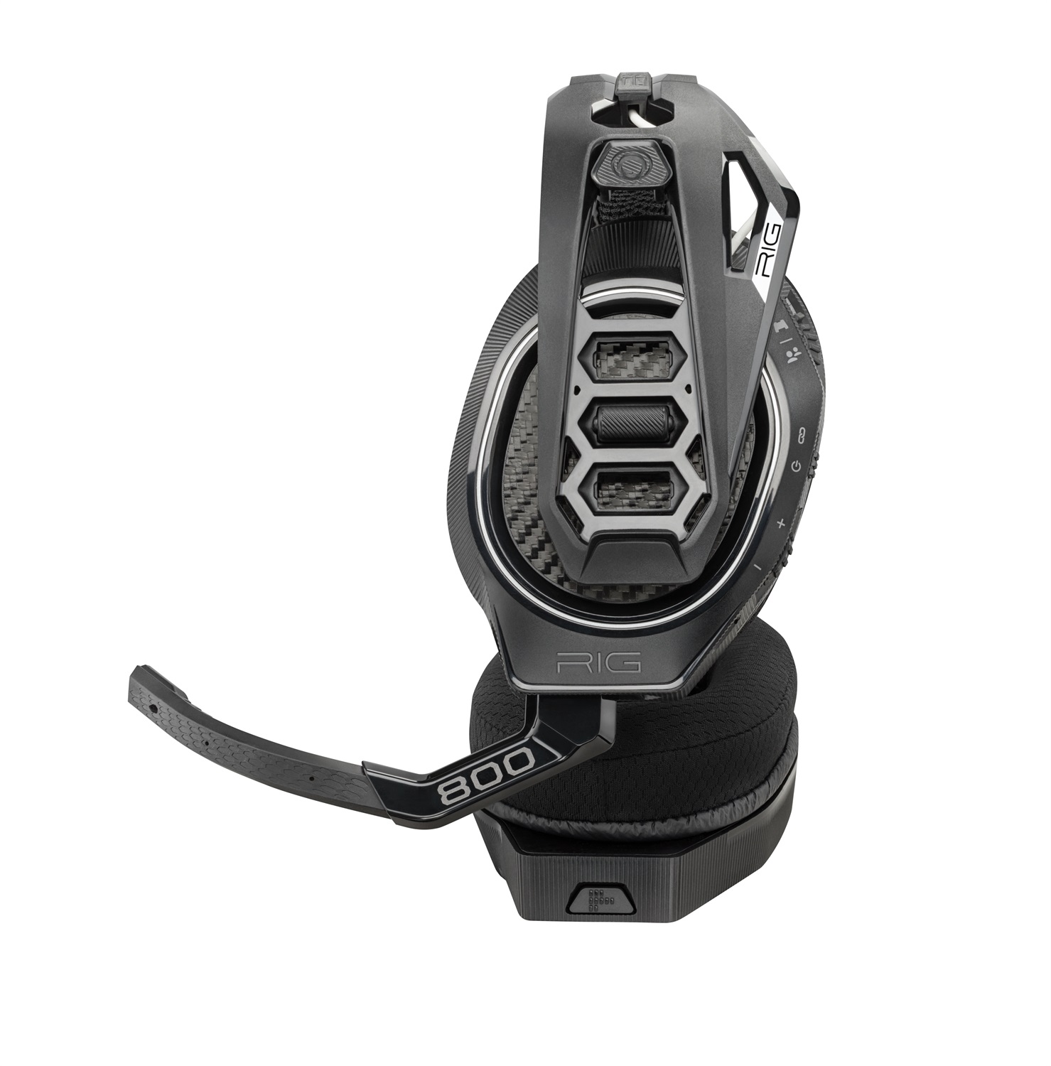 NACON RIG 800 HS V2 Cuffie Gaming Wireless Nero - Compatibilità Multipiattaforma, 24 Ore di Autonomia, Ricarica Rapida