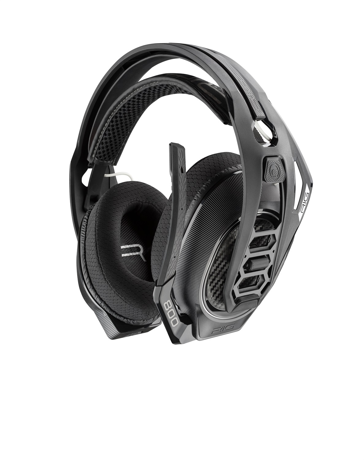 NACON RIG 800 HS V2 Cuffie Gaming Wireless Nero - Compatibilità Multipiattaforma, 24 Ore di Autonomia, Ricarica Rapida