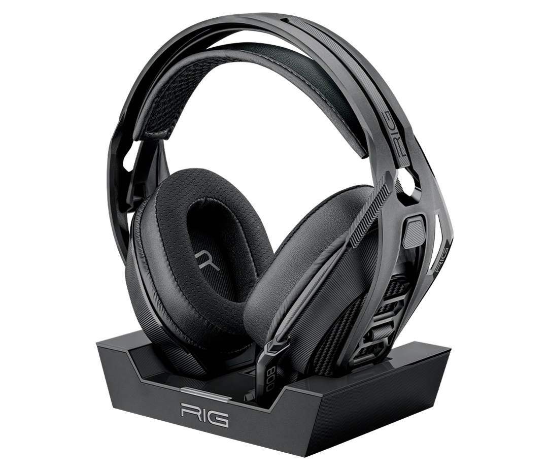 Nacon RIG 800 PRO HS Auricolare Gaming Wireless per PS4/PS5 con Base di Ricarica - Nero