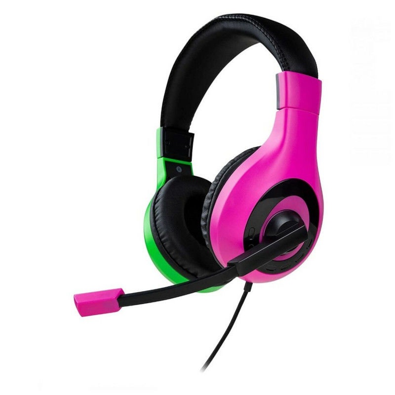 Bigben Interactive Cuffie Gaming Stereo Cablate Bicolore per Nintendo Switch - Blu/Rosso o Rosa/Verde