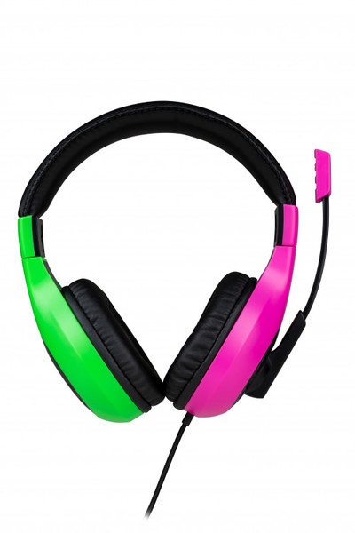 Bigben Interactive Cuffie Gaming Stereo Cablate Bicolore per Nintendo Switch - Blu/Rosso o Rosa/Verde