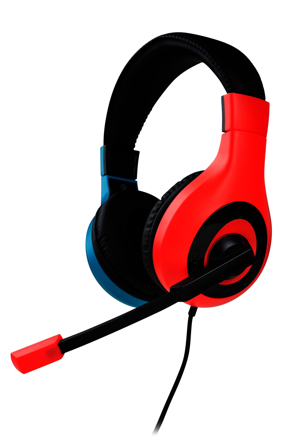 Bigben Connected SWITCHHEADSETV1R B Cuffie Gaming Stereo Cablato A Padiglione con Microfono per Nintendo Switch e Switch Lite - Rosso/Blu