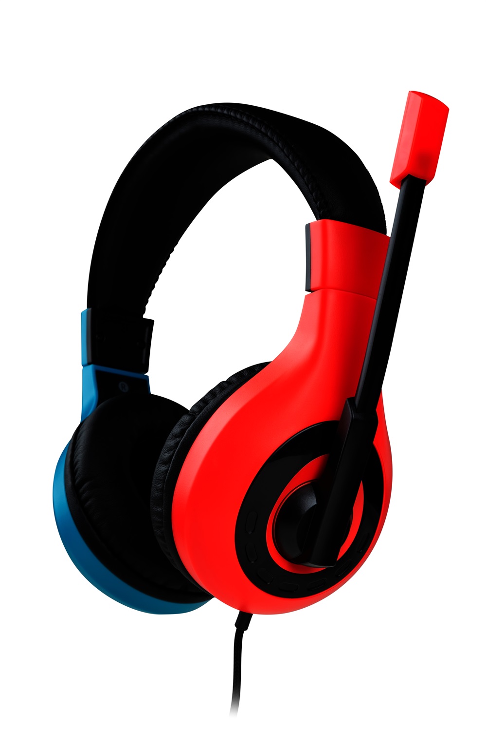 Bigben Connected SWITCHHEADSETV1R B Cuffie Gaming Stereo Cablato A Padiglione con Microfono per Nintendo Switch e Switch Lite - Rosso/Blu