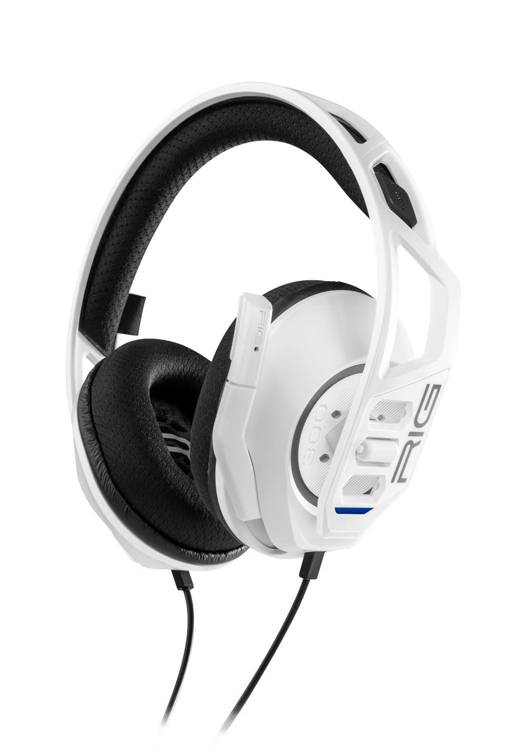 NACON RIG 300 PRO HS Auricolare Cablato Gaming Bianco per PS4/PS5 e PC con Driver da 40 mm