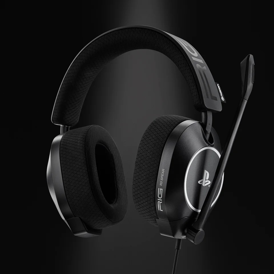 NACON RIG R5 Pro HS - Cuffie Gaming Cablate Nere con Microfono e Driver in Grafene