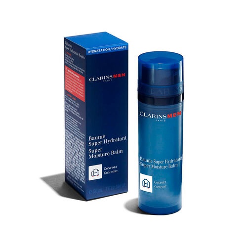 Clarins Baume Super Hydratant 50ml - Balsamo-crema Idratante Ultra Comfort per Uomo