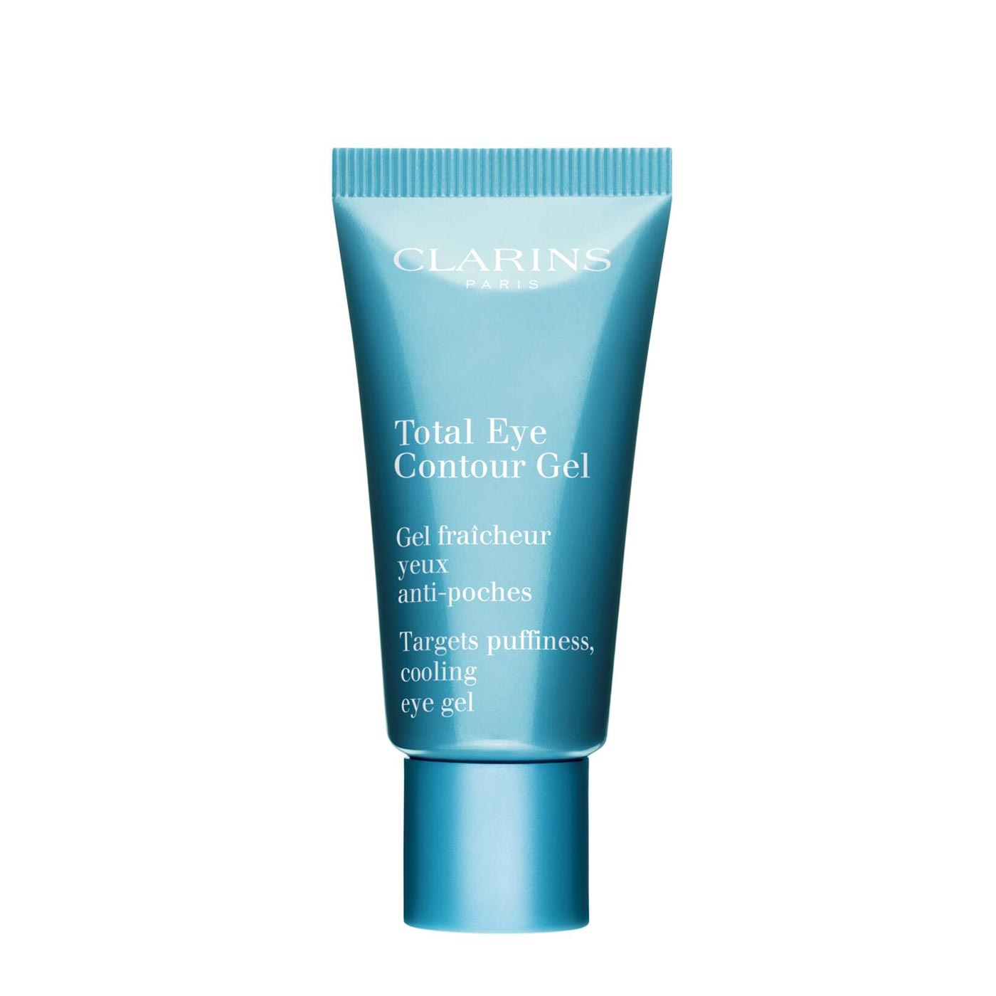 Clarins Total Eye Contour Gel 20ml - Gel Contorno Occhi Rinfrescante Anti-Borse e Anti-Occhiaie con Estratti Vegetali e Caffeina
