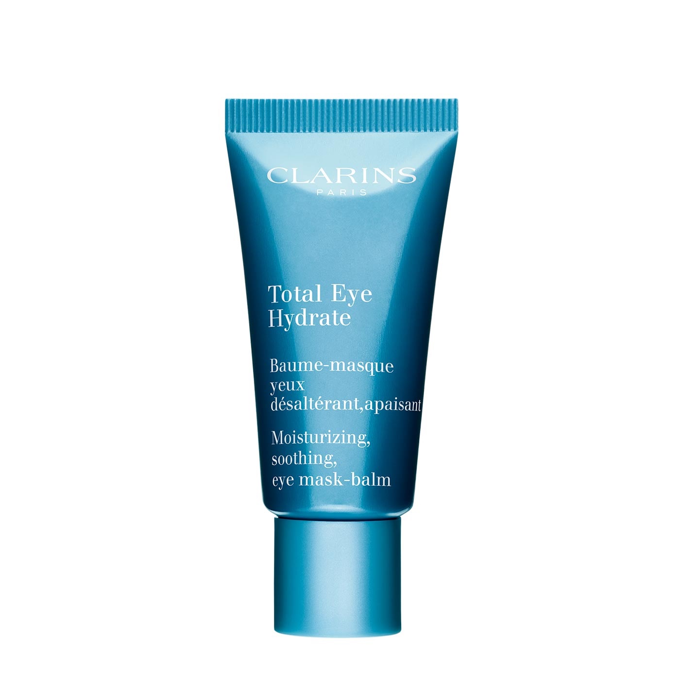 Clarins Total Eye Hydrate - Maschera-balsamo contorno occhi 20 ml, Rinfrescante e super idratante per un contorno occhi fresco e riposato