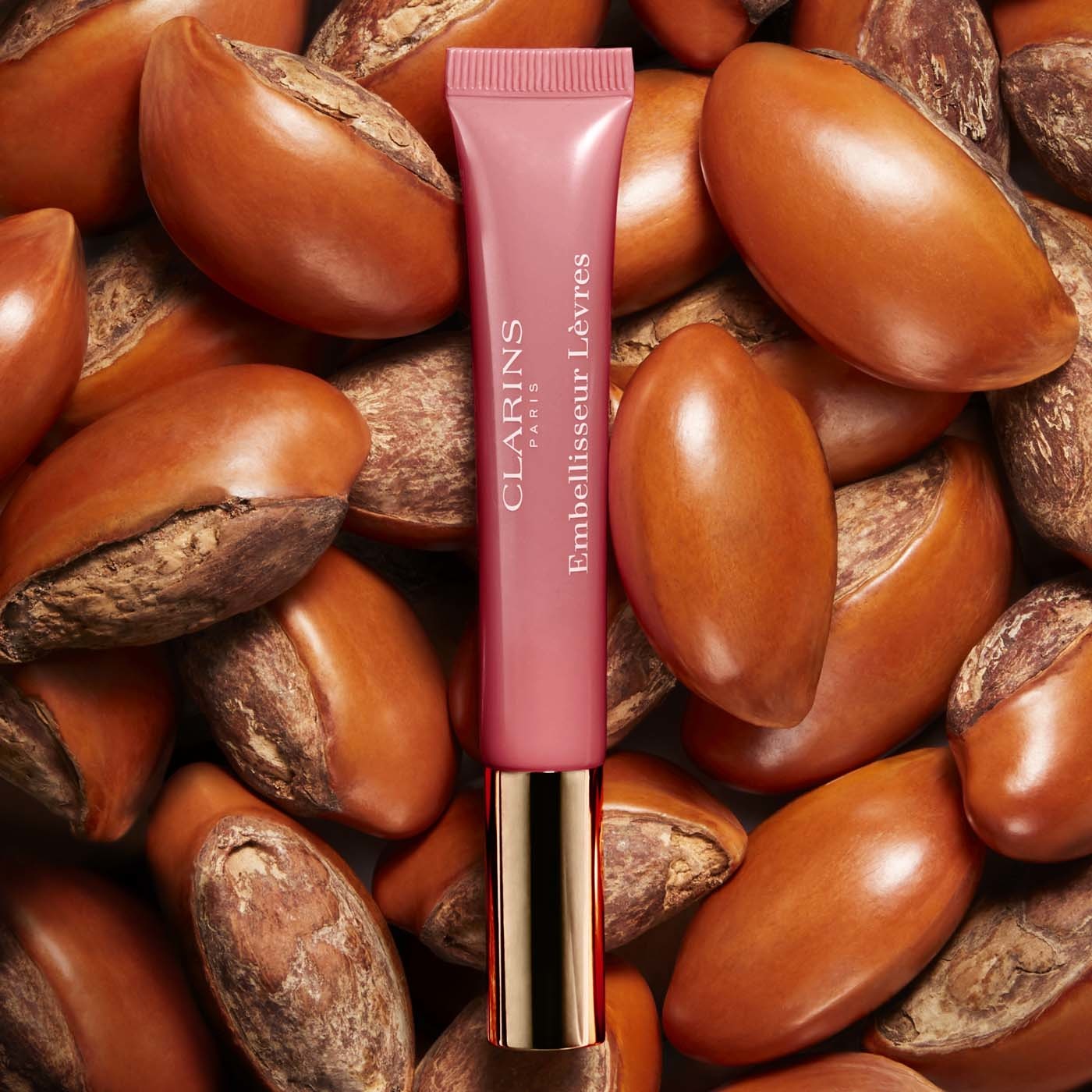 Clarins Eclat Minute Embellisseur Lèvres 01 Rose Shimmer - Gloss Rimpolpante e Idratante 12ml