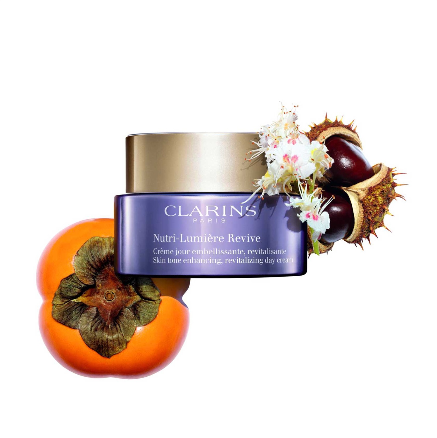 Clarins Nutri-Lumière Revive Crema Giorno Rivitalizzante 50 ml - Per Tutti i Tipi di Pelle, Antirughe e Tonificante