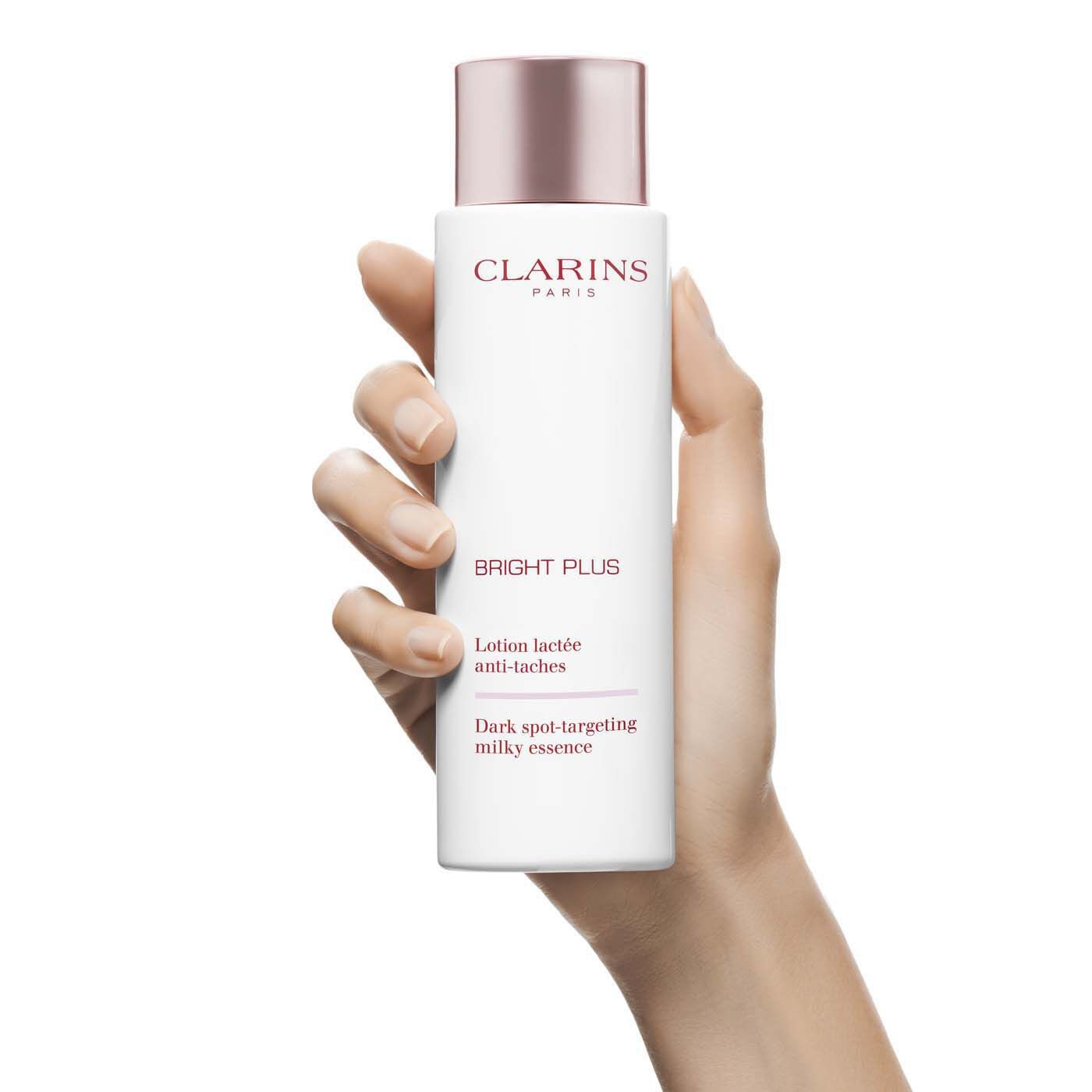 Clarins Bright Plus Milky Essence 200ml - Lozione Schiarente per Pelli Normali a Secche, Idratante e Nutriente