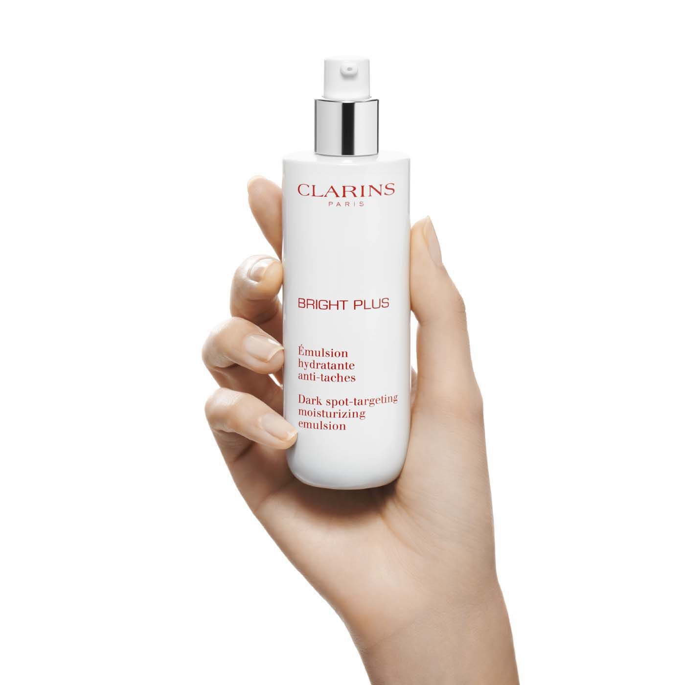 Clarins Bright Plus Emulsion 75ml - Emulsione Idratante Anti-Macchie per Viso, Adatta a Tutti i Tipi di Pelle