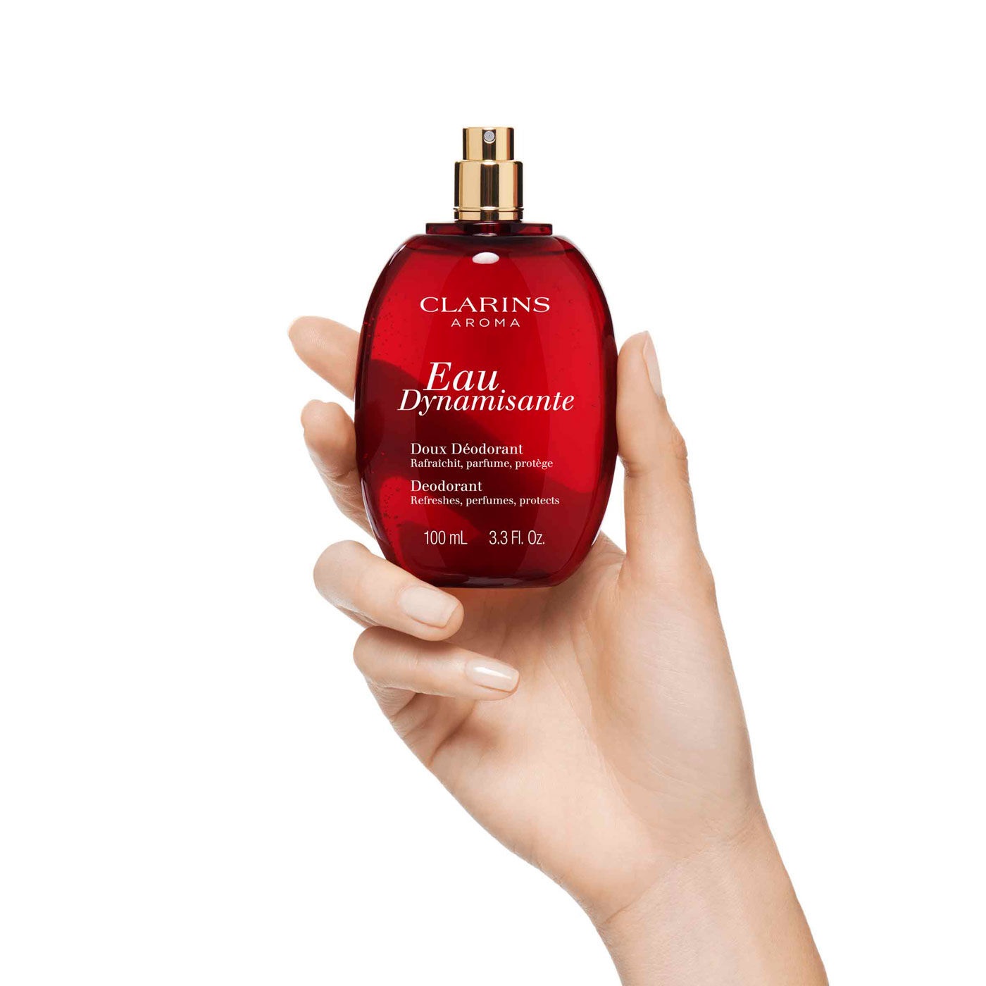 Clarins Eau Dynamisante Deodorante Spray 100 ml - Profumo Fresco e Rigenerante, Previene i Cattivi Odori