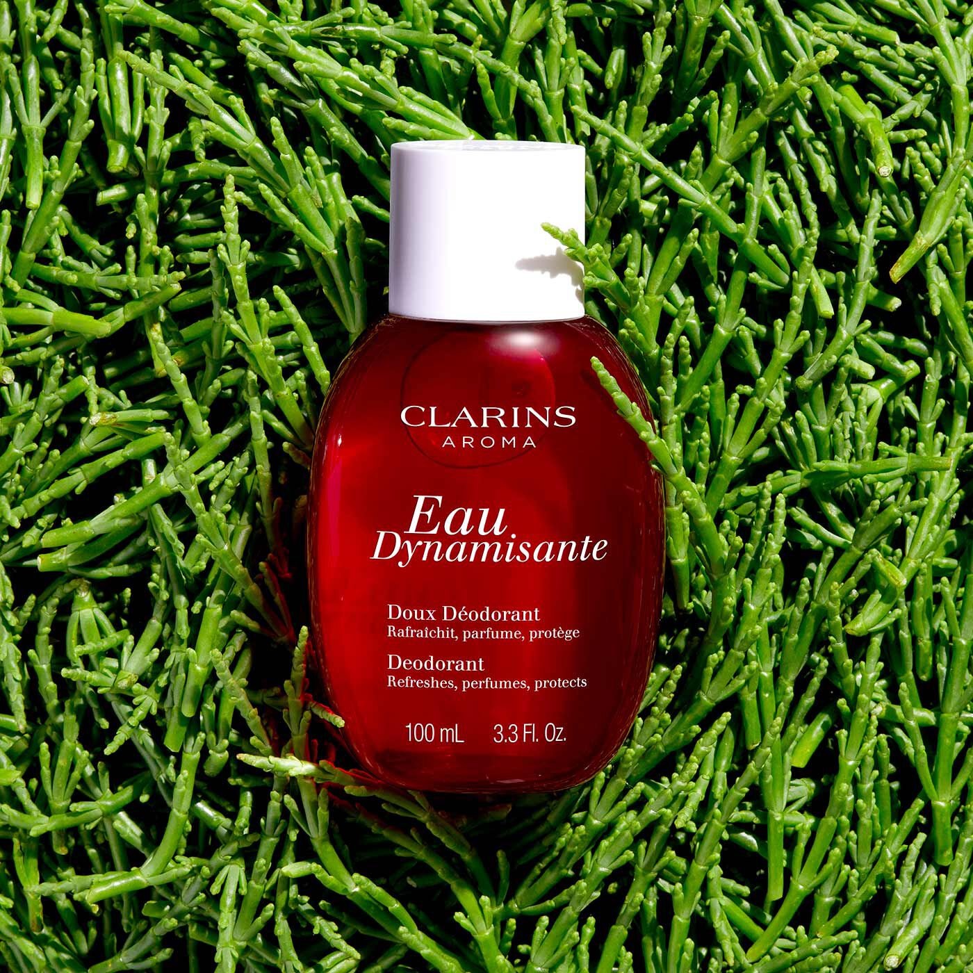 Clarins Eau Dynamisante Deodorante Spray 100 ml - Profumo Fresco e Rigenerante, Previene i Cattivi Odori