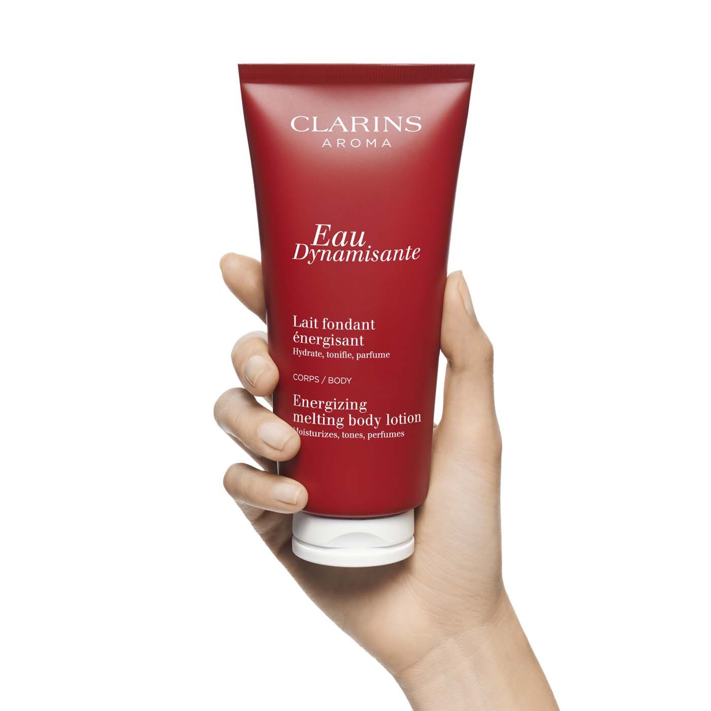 Clarins Eau Dynamisante Latte Corpo Energizzante 200 ml - Idratante, Nutriente, Rinfrescante, Setificante, Tonificante