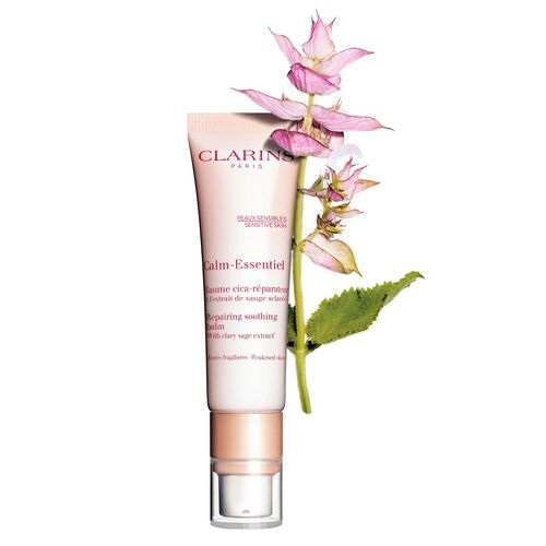 Clarins Calm-Essentiel Balsamo Cica-Repair 30ml - Balsamo Riparatore Lenitivo per Viso e Corpo, Texture Impacco, Ideale per Pelle Sensibile e Danneggiata, 95% Ingredienti Naturali